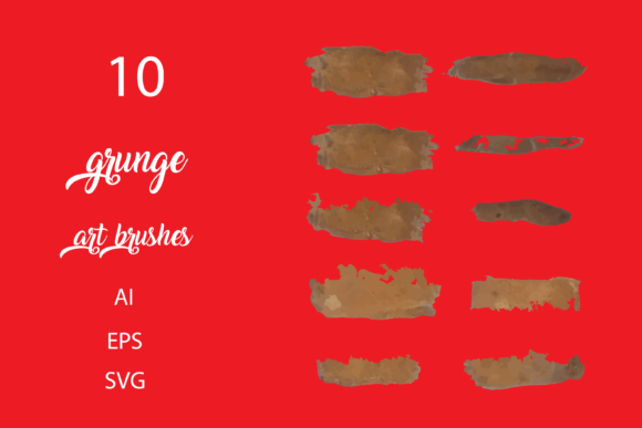 10 Handmade Grunge Art Brush Stroke Graphics & Brushes Review