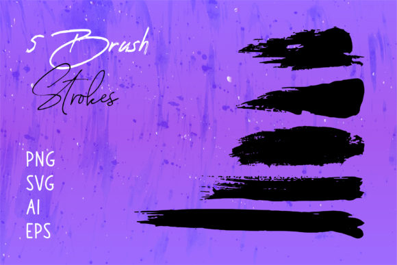 Abstract Art Brush Strokes Set: Modern Graphics for Creative Brushes