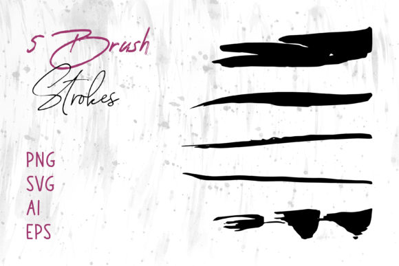 Abstract Paint Brush Stroke Collection: Graphics and Brushes for Real Brands