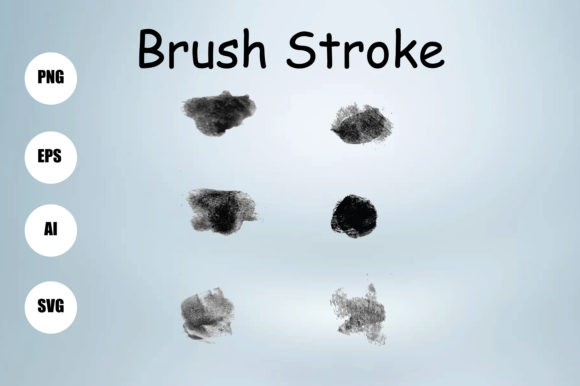 Brush Stroke Graphic Collection, 6 Brush: Graphics for Authentic Branding