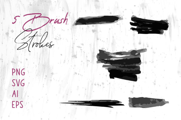 Brush Strokes Collection: A Graphic Design Asset for Creative Publishing