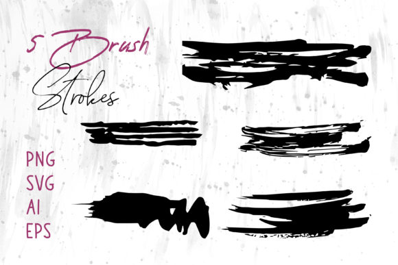 Grunge Brush Strokes and Shapes for Web Design