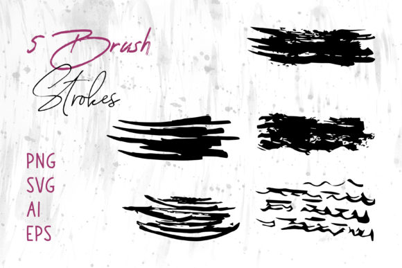 Grunge Brush Strokes Black Color Review