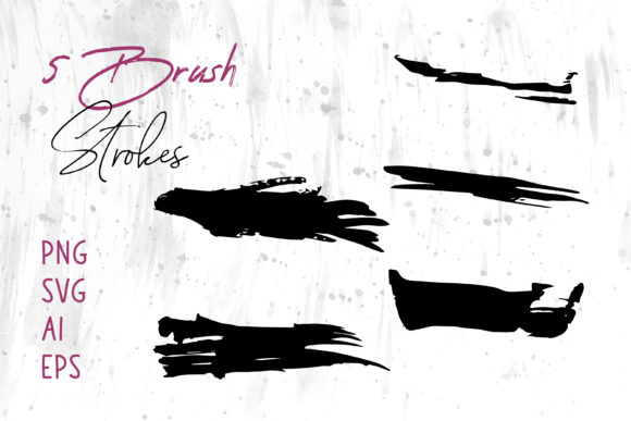 Grunge Brush Strokes Hand Drawn Graphics and Brushes Review
