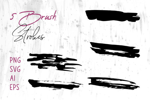 Grunge Brush Strokes Set: Essential Graphics and Brushes for Sellers