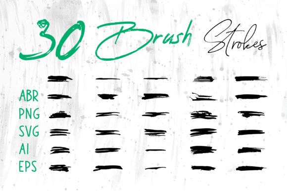 Grungy Brush, Splatter Brush Collection: Essential Graphics and Brushes