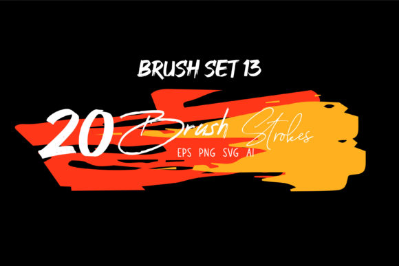 Grungy Brush, Watercolor Brush Set 13: Essential Graphics for Editors