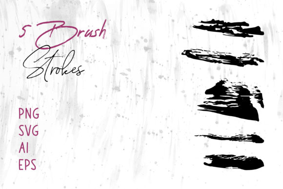 Ink Brush, Paint Brush Strokes Set: Premium Graphics for Branding