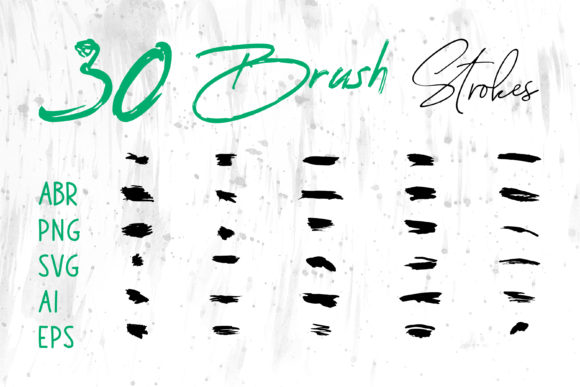 Ink Grunge Brush Stroke Collection: Graphics and Brushes for Local Brands