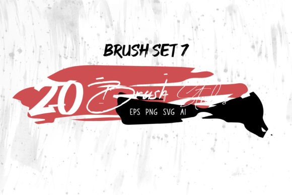 New Ink Brush Set, Watercolor Brush 7: Essential Graphics and Brushes for Publishers