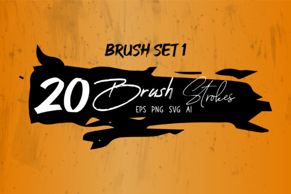 Watercolor Grungy Ink Brush Set 1: Essential Graphics and Brushes for Sellers