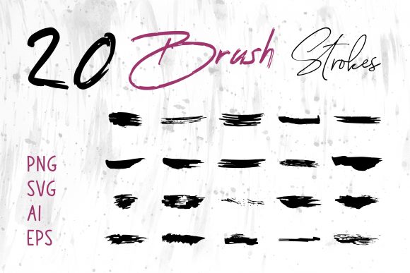 Watercolor Procreate Brush, Brush Stroke for Graphics and Brushes
